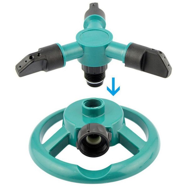 Garden Sprinkler, 3 Arm 360 Degree Rotating Automatic Garden Lawn Water Sprinkler, Irrigation System for Watering Your L