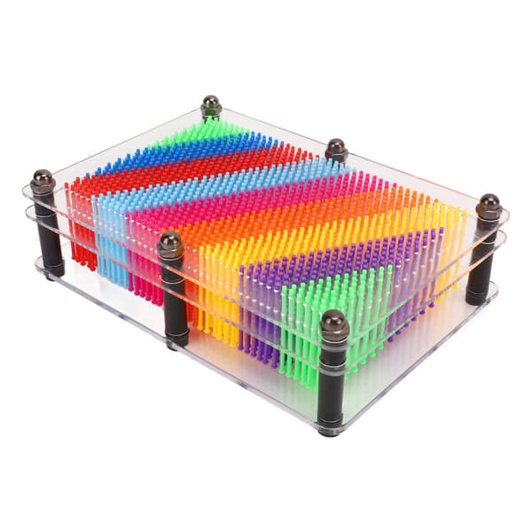 3D Handavtryck Ansiktsskulptur Transparent Akryl Klon Rolig Sprattleksak för Barn
