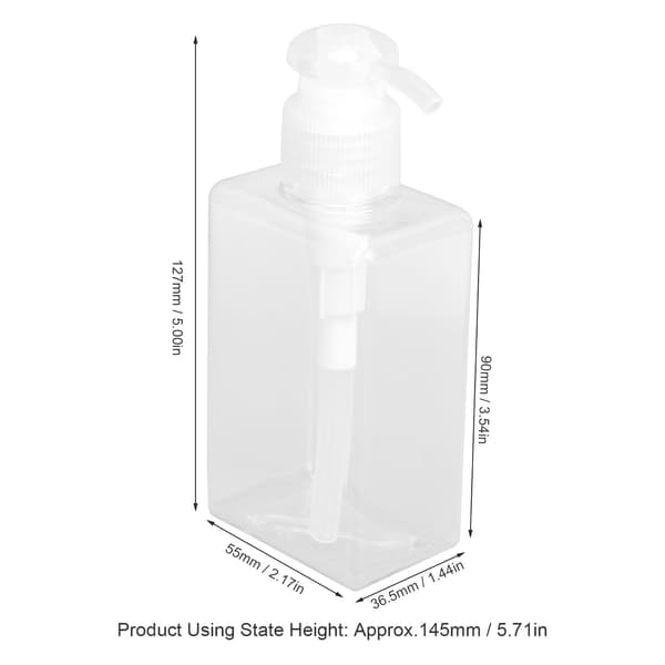 150ml Tomma Pumpflaskor - Set med 3 | Plastbehållare för flytande handtvål för kök och badrum