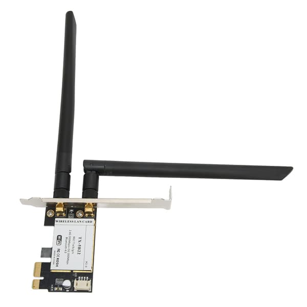 Trådløst internetkort 2,4 GHz 5 GHz 300 Mbps højhastigheds PCIE til computer sort