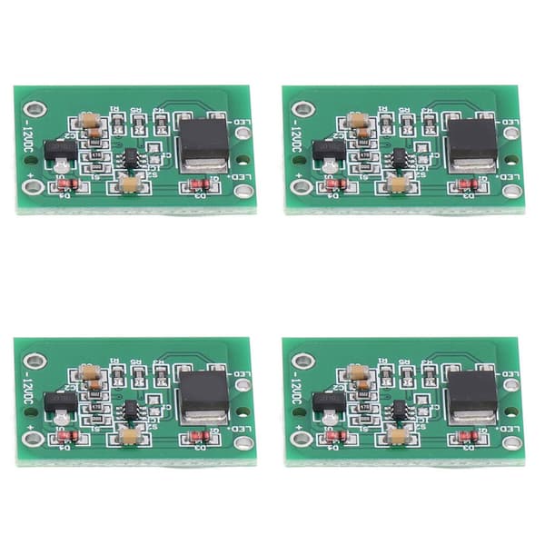 10 stk. 12V Kapacitiv Touch Switch Knap Jog Latch Modul LED Lys Patches