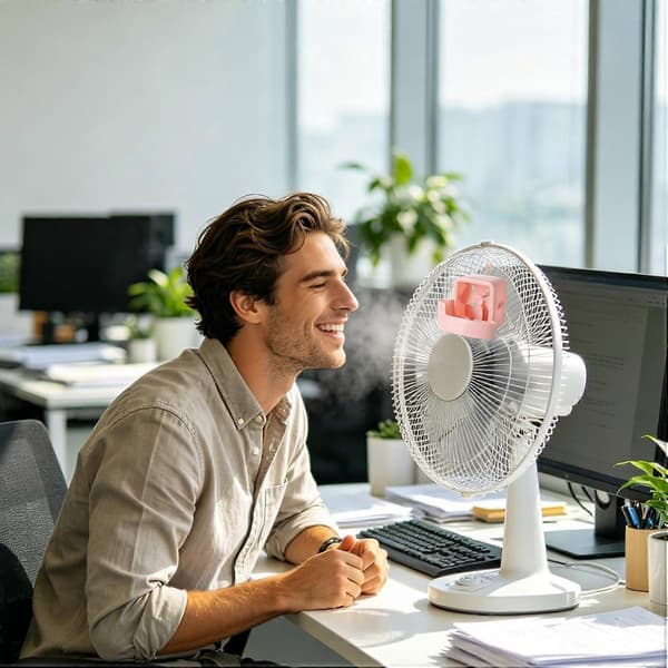Hængbar isventilator boksventilator køletilbehør, isluftkøler, bærbar ventilatorkøler, hængbart isboksdesign, forbedret luftstrømskølesystem