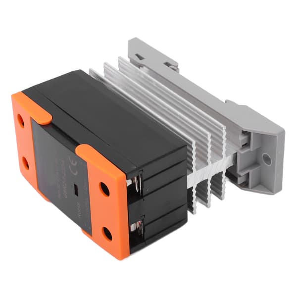Solid State Relay SSR Ingång DC 3‑32V till Utgång AC 24‑480V med Kylfläns för Hemmet