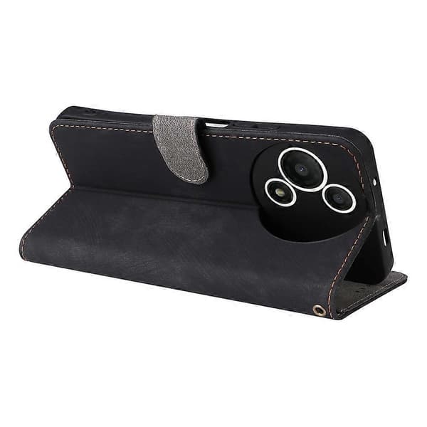 Wallet Case for TCL 60 SE NxtPaper 5G with RFID Blocking, PU Leather, Phone Case with Stand and Strap, Black