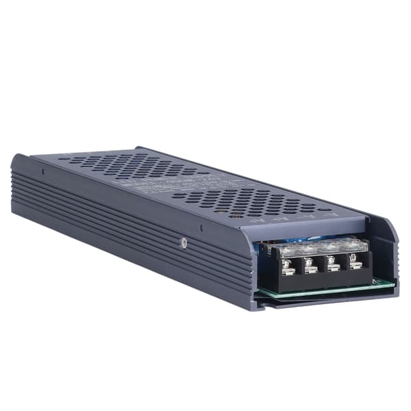 LED Switching Strømforsyning Driver 400W AC175‑250V til 24V 16.6A Magnetisk Lystransformator Sort Lang Stribe