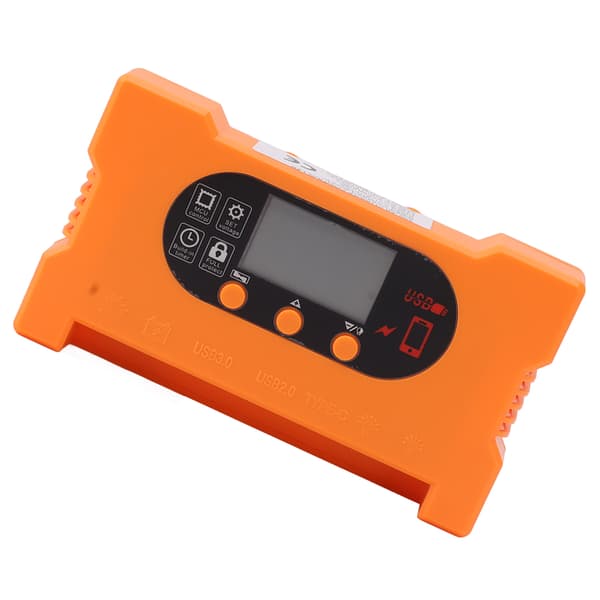 Solarladdningsregulator 100A Dubbel USB Typ C Snabbladdning för 12V 24V Batteri
