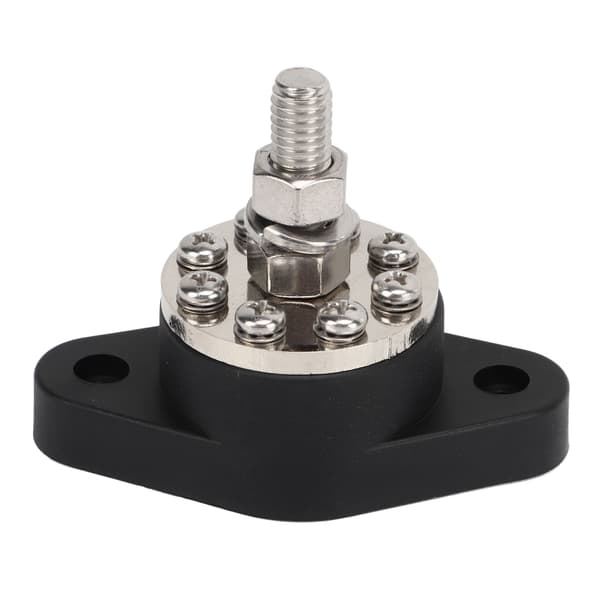 Distributionsstuds Samlingspunkt Sort 3/8in 300A Transparent Dæk Motor ATV Elektrisk Udstyr