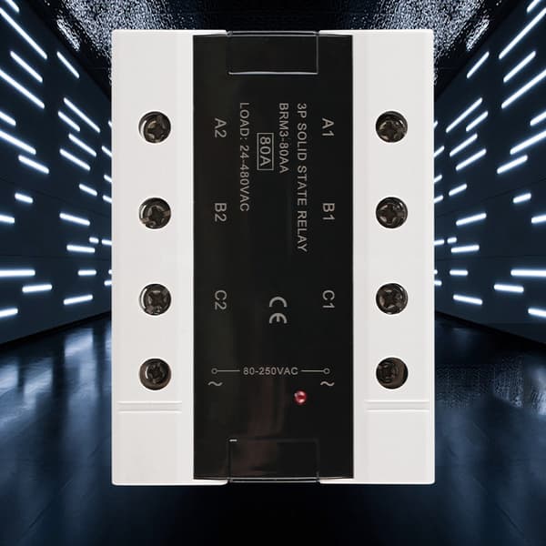 Last 24-480VAC Trefase Solid State Relé (BRM3-80AA)