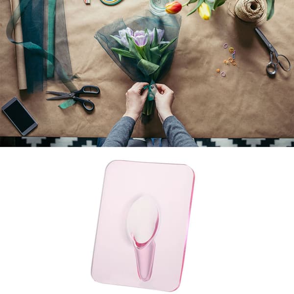 Transparent Röd Resin Art Fotoram Vas Multifunktionell Hydroponisk Blomvas för Kontor Hem