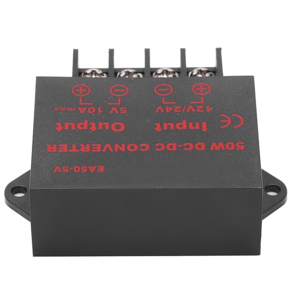 24V 12V til 5V 10A Strømomformeradapter Spenningsregulator for Motoropptaker EA50 5V