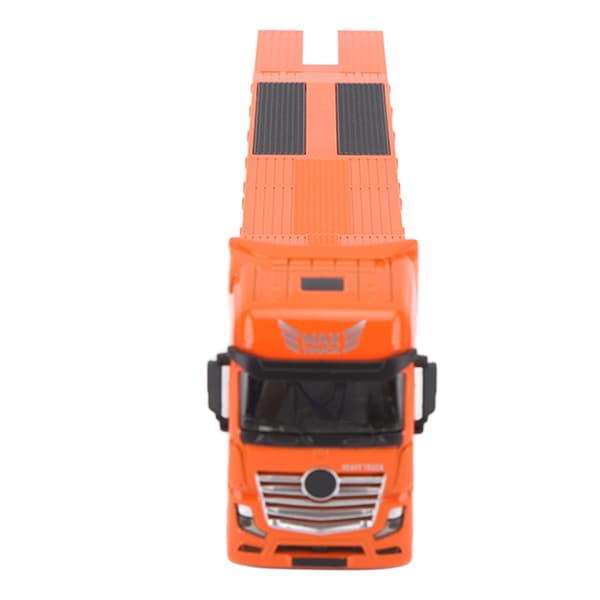 Alloy Engineering Fladvognstrailer Legetøj 1 50 Skala Statisk Model Orange til Børn Over 8 År