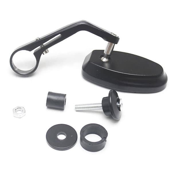 2 st Motorcykel Elektrisk Fordon Styre Backspeglar Multi Vinkel Rotation Oval Design