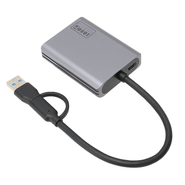 USB C til Dual HDMI Adapter 1080P Plug and Play Aluminiumlegering for Laptop Stasjonær PC