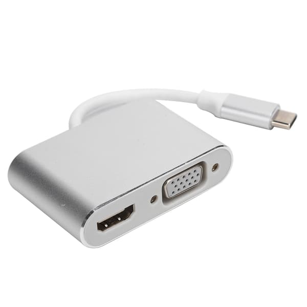 Typ C till HDMI VGA Video Converter Adapter Dock för Telefoner och Laptops