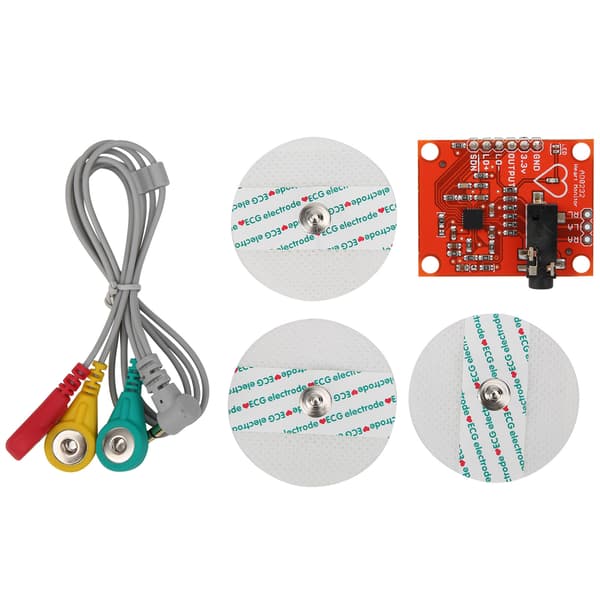 AD8232 EKG-sensor pulsmåler elektrodelinje DC3.3V-modul