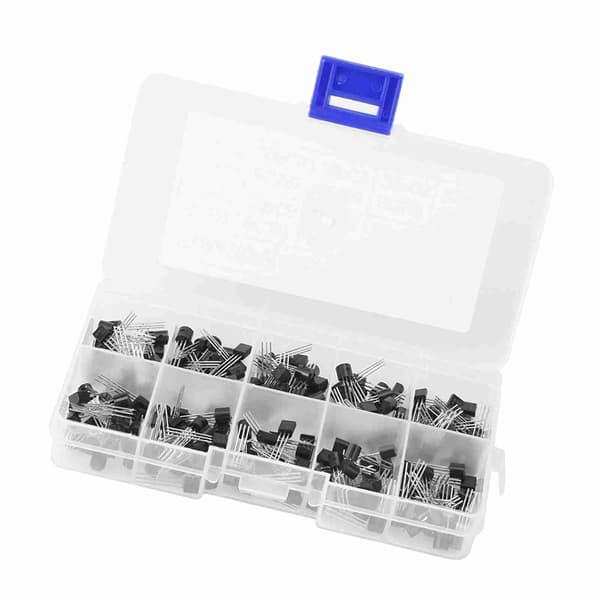 200 stk. 10 verdier NPN PNP TO92 BC327 BC558 Transistor Sortiment DIY-sett