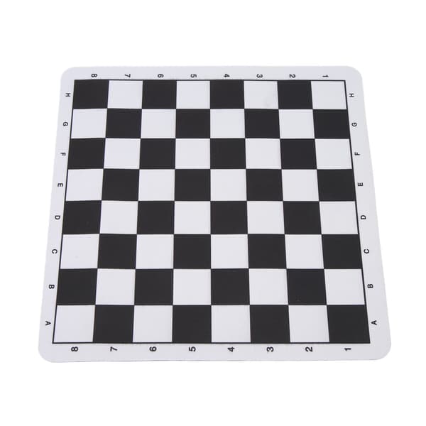PU Lær Sjakkbrett 24x23.6 cm Vanntett Vaskbart Bærbart Internasjonalt Sjakkmatte