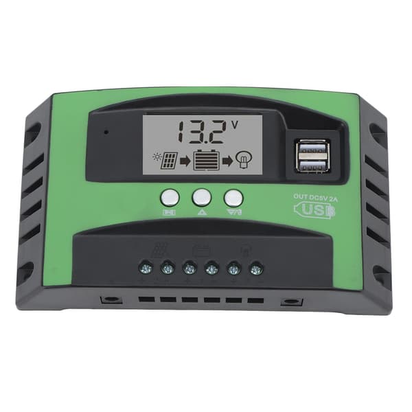 MPPT Solar Charge Controller 12V 24V 10A Dobbelt USB-port til hjemmeindustriel kommerciel brug