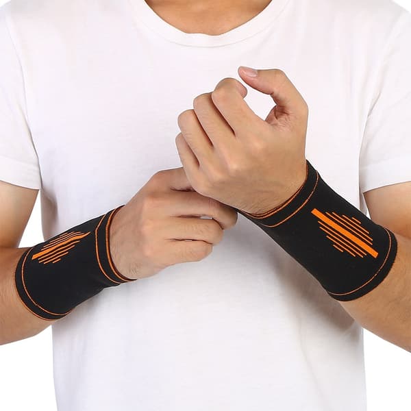 Svart Sport Handledsstöd - Unisex Nylonskydd för Förbättrat Skydd