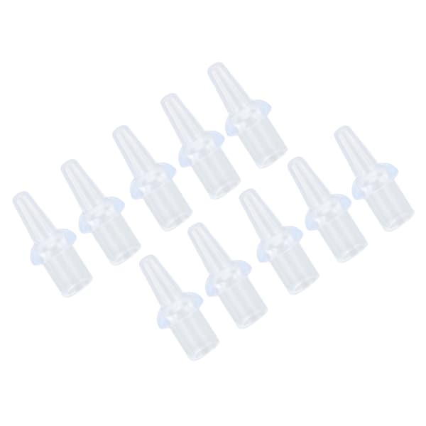10 stk. silikon klysternesetipper 8 mm indre diameter vaskbare myke private spyleerstatninger