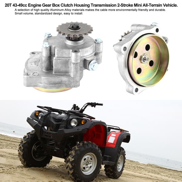 2-takts Mini ATV Växelreduktionslåda 20T 43-49cc Motor