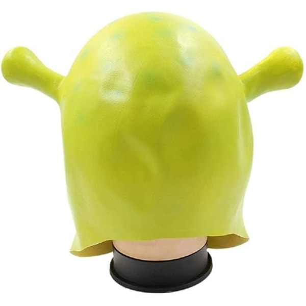 Shrek Mask Kostym Halloween Cosplay Full Head Grön Shrek Mask Latex Masker