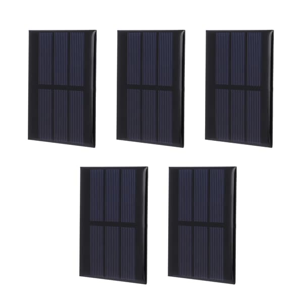 5 stk. Mini solpanelmodulsystem Hjemme-DIY-projekter Legetøj Batteriopladning 0,65W DC1,5V