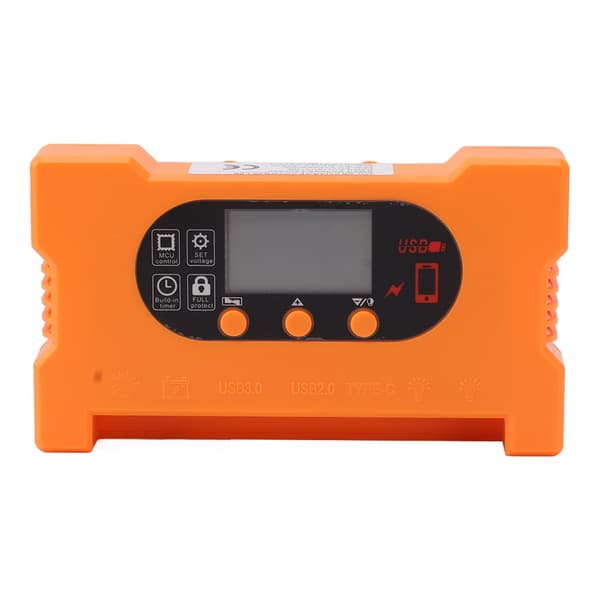 Solar Charge Controller 100A Dual USB Type C Hurtig Opladning til 12V 24V Batteri