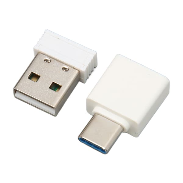 Mini Mouse Jiggler Uopdagelig Automatisk Driverfri USB Musebevæger Wiggler til Computer Hvid