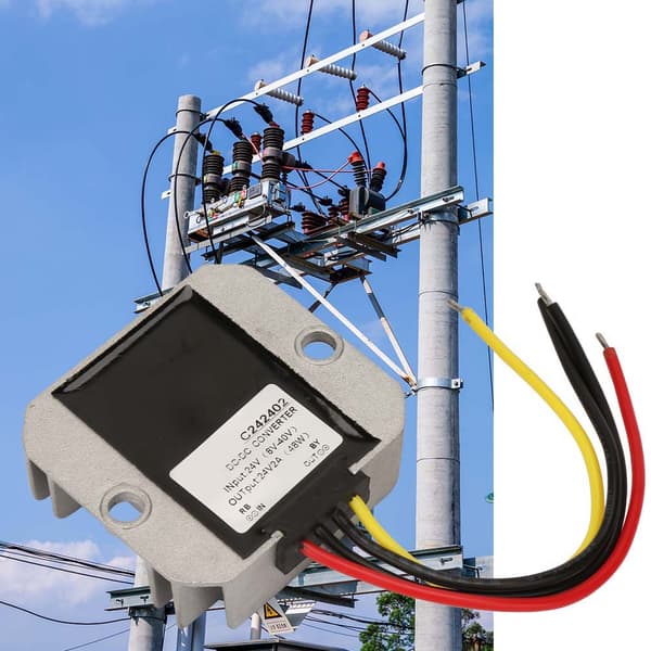 8-40V till 24V 2A Boost Buck Spänningsregulator Modul Step Up Down Converter