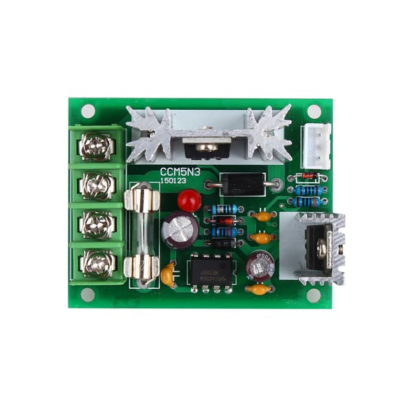 PWM DC Motor Hastighetskontroller 12V 24V 30V 120W Universal Bryter Med Sikring