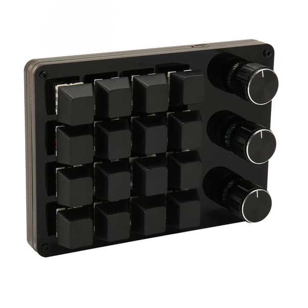Hot Swappable Mekanisk Gaming Keypad 16 Taster 3 Knapper Blå Kontakt Mini Programmerbart Keypad til Kontor Media