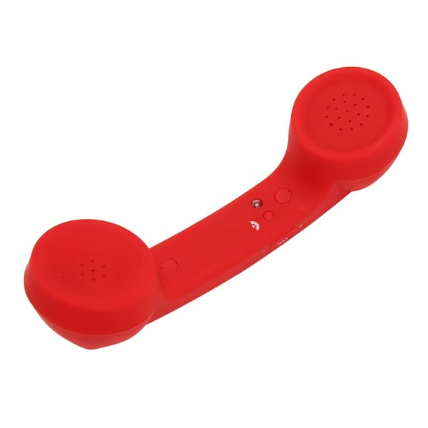 Retro Röd Trådlöst Bluetooth Headset Strålningssäker Uppladdningsbar