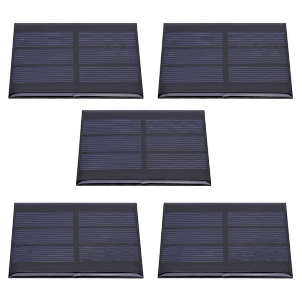 5 st mini solpanelsmodulsystem hem DIY-projekt leksaker batteriladdning 0,65W DC1,5V
