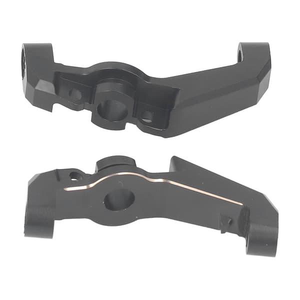 2 STK Sort Messing Antirust Caster Blok Front C Hub til Axial 1/18 UTB18 Capra RC Crawler