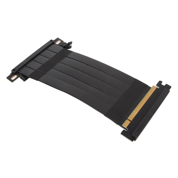 PCIE 4.0 X16 Riserkabel 180 Grader GPU Forlænger Høj Hastighed Fleksibel Dobbeltsidet til RTX 4090 RX 7900 XT Sort 20cm 7.9in