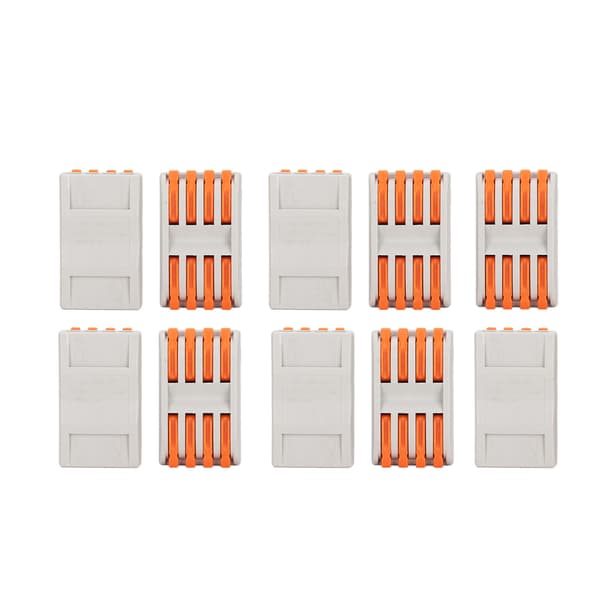 PCT 2-4 10st Spak Kopplingsplint 4-ledare Kompakt för Tråddiameter 0,08 till 4mm²