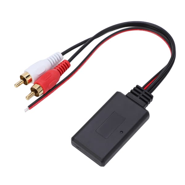 Bluetooth 5.0 Bilradio Trådløs AUX Lydadapter med 2 RCA til Kenwood Clarion