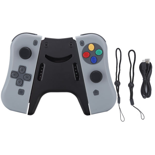 Trådlös Bluetooth Joycon Spelkontroll Höger Vänster Mörkgrå