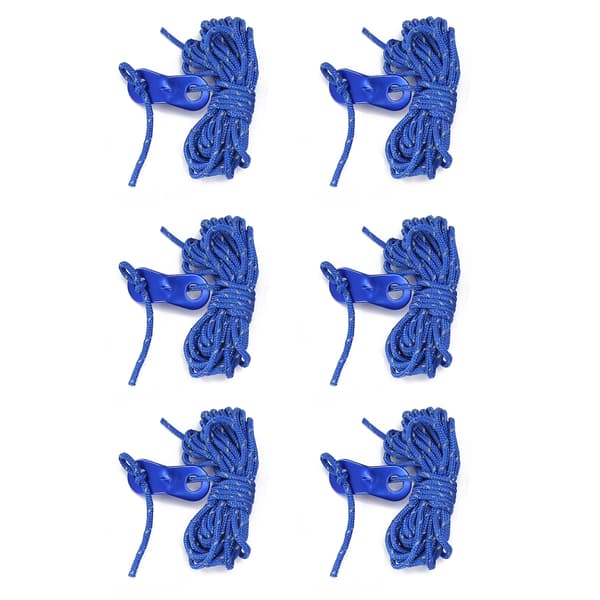 6st 13ft 3mm Paracord Reflexrep Vindtältlina för Camping Baldakin Utomhusaktiviteter