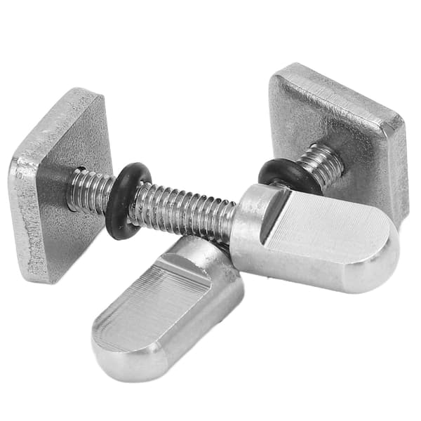 2 stk. M4 rustfritt stål finne skrue plate plugg håndstramming for surfebrett longboard