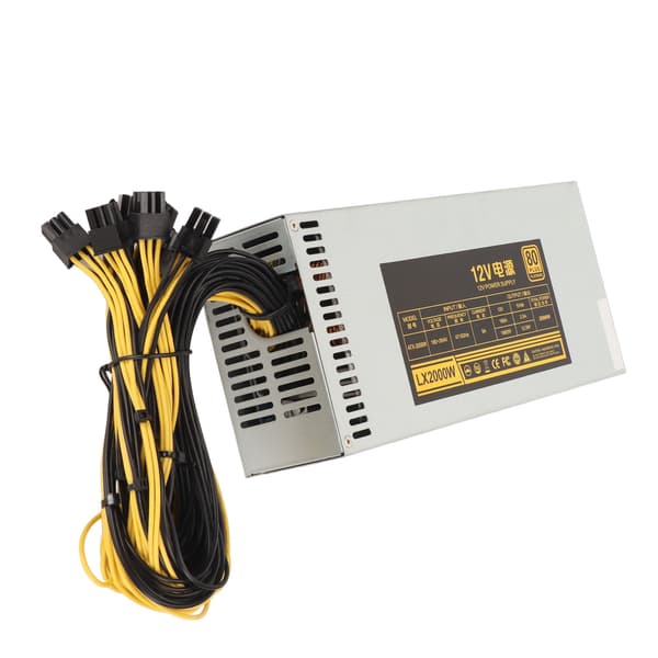 2000W Mining Strömförsörjning 8 GPU Enkelkanal 2U PSU 180-264V