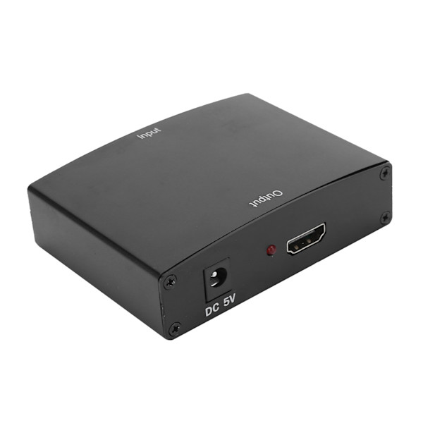 YPbPr til HDMI-konverter med lyd RGB-adapterkabel ABS-transformator 100-240V EU-plugg