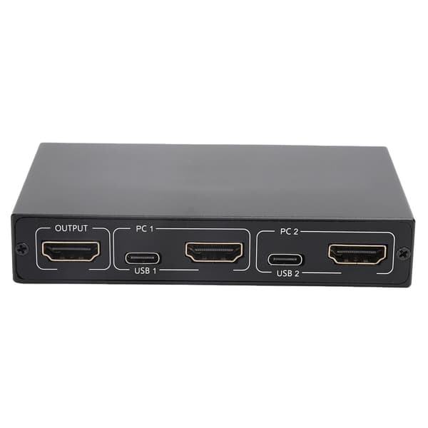 2 i 1 Ud HDMI Switch High Definition Multimedia Interface Signaldelingsenhed med Kabel
