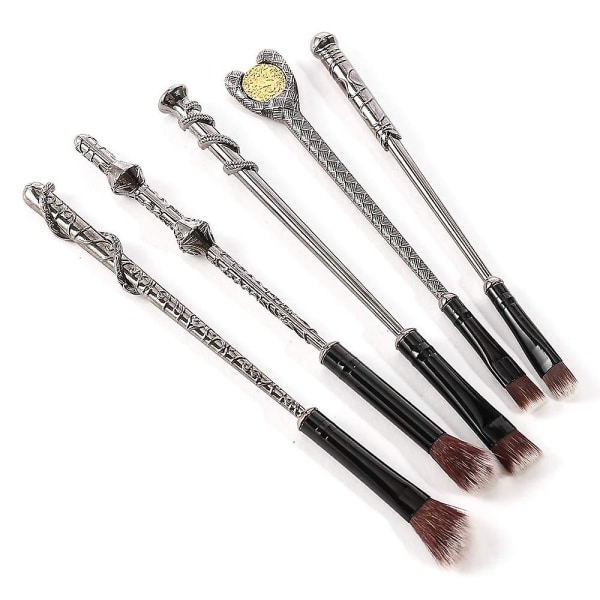 10-pack presenter Sminkborstar Wizard Wandborstar Set för Foundation Blending Brush Concealer Ögonbryn Ansiktspulver