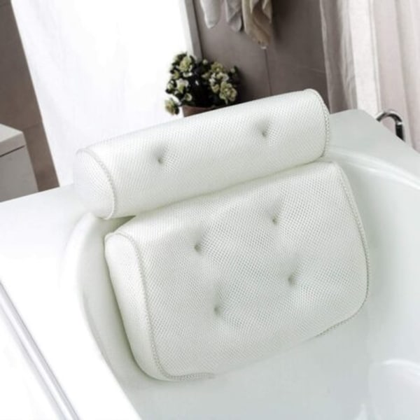 Bath Pillow Bath Cushion with 6 Non-Slip Suction Cups for Jacuzzi, Whirlpool (40 X 35 X 8 cm)