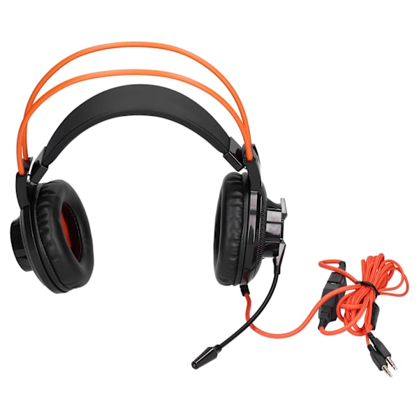 Gaming Headset Lättvikt Justerbart med Mikrofon Volymkontroll