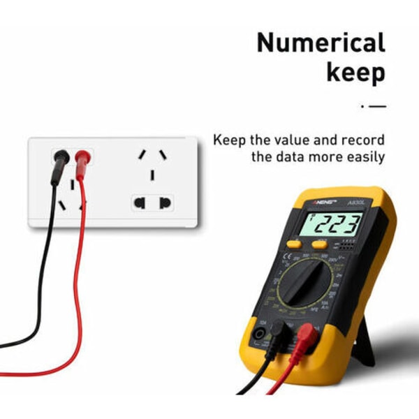 Digital LCD-multimeter, DC-testmultimeter