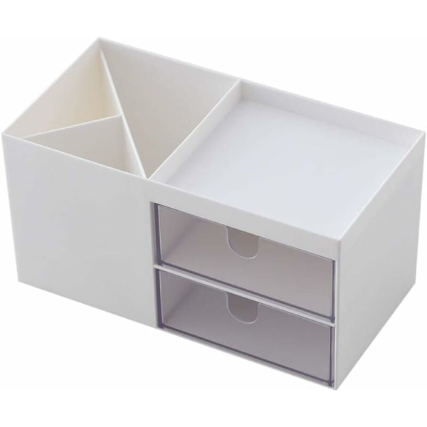 Opbevaringsboks til hjemmekontor Simpel multifunktionel papirvarekasse (elfenbenshvid),
