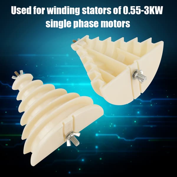 Enkeltfaset 6-lags Beige Motor Plast Spolevikleform - 1 Styk